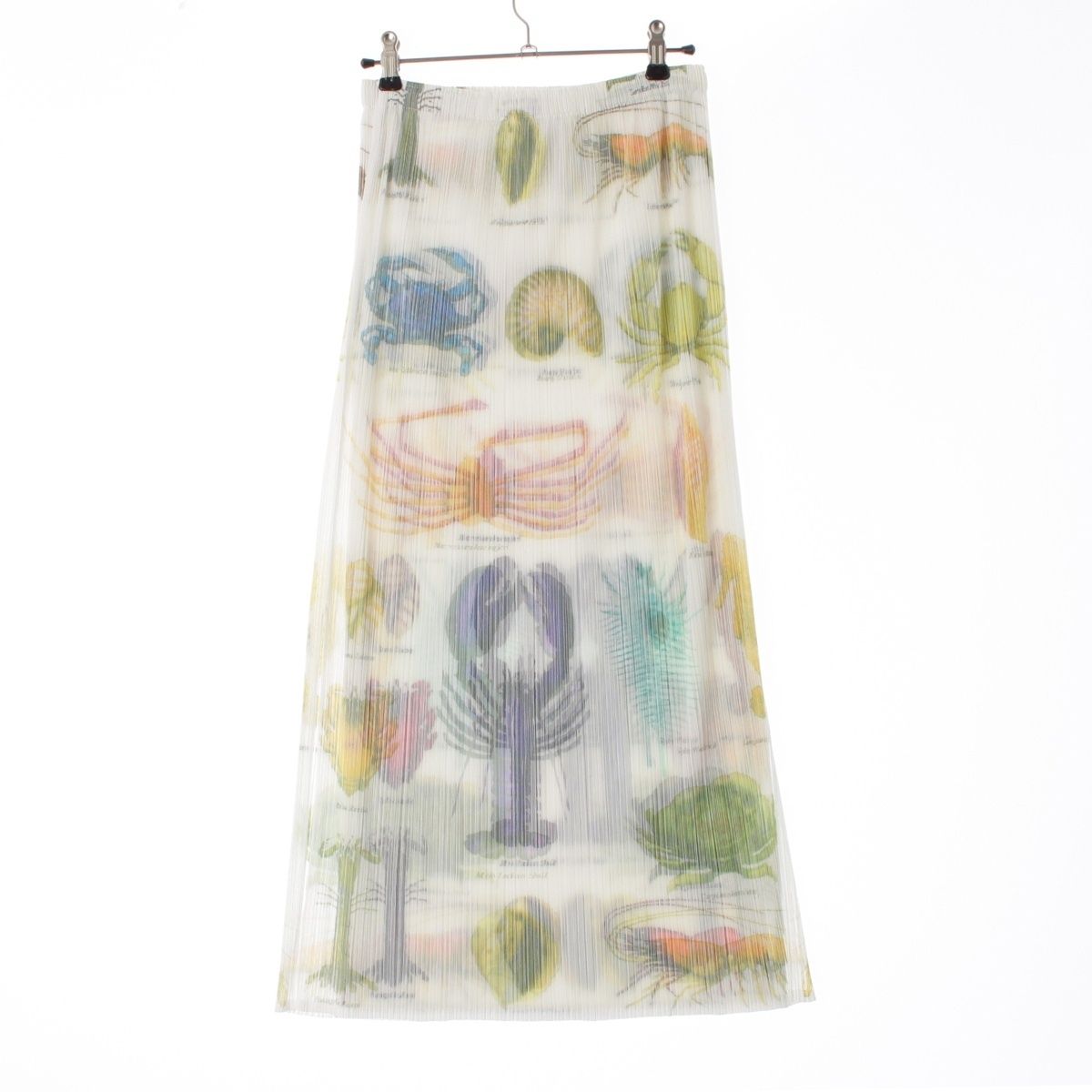 プリーツプリーズ イッセイミヤケ 海洋生物 ロング スカート ボトムス PP71-JG733 ホワイト 2