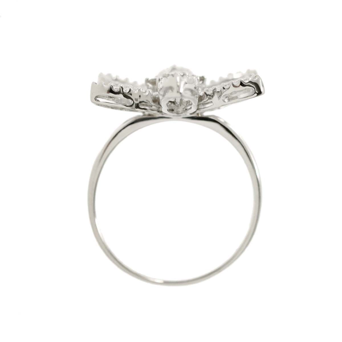 ホワイトゴールド　ダイヤの指輪 リング 17.5号 ダイヤ 1.00ct K18 WG ホワイトゴールド 750 指輪