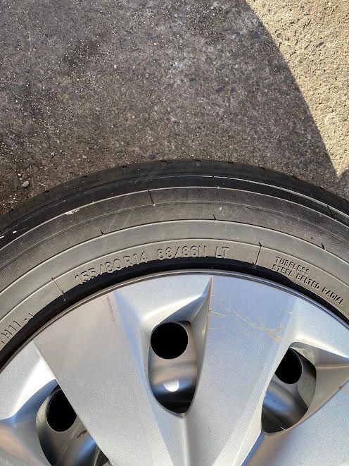 トヨタ プロボックス NCP160V 純正タイヤ4本 トヨタ プロボックス