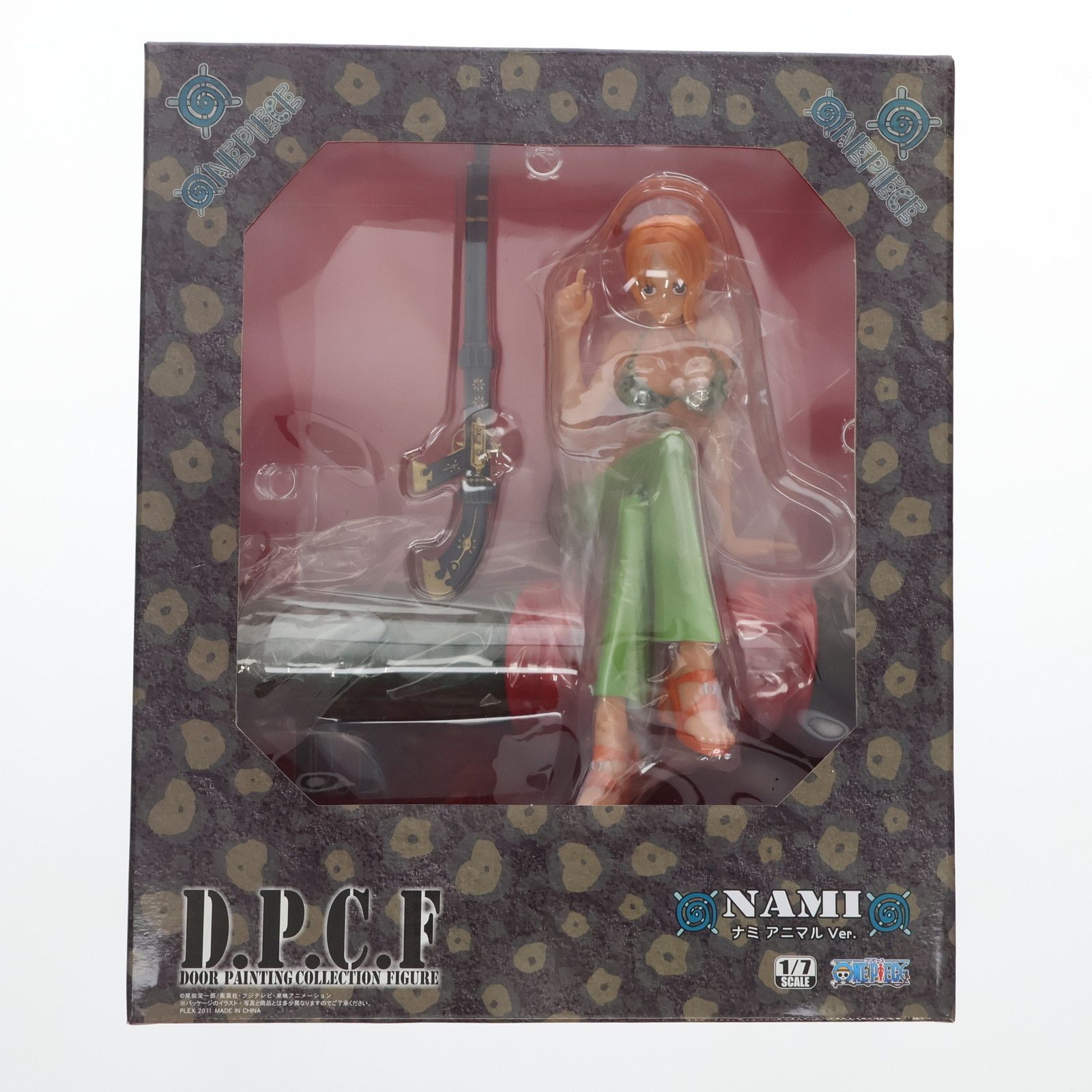 ONE PIECE - DOOR PAINTING COLLECTION FIGURE ナミ アニマルVer. ONE PIECE(ワンピース) 1/7 完成品 フィギュア プレックス DOOR PAINTING COLLECTION FIGURE ナミ アニマルVer. ONE PIECE