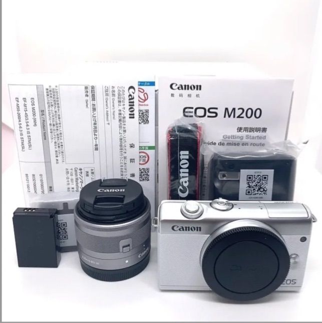 おすすめ Canon - 展示品 Canon キヤノン EOS M200 レンズキット