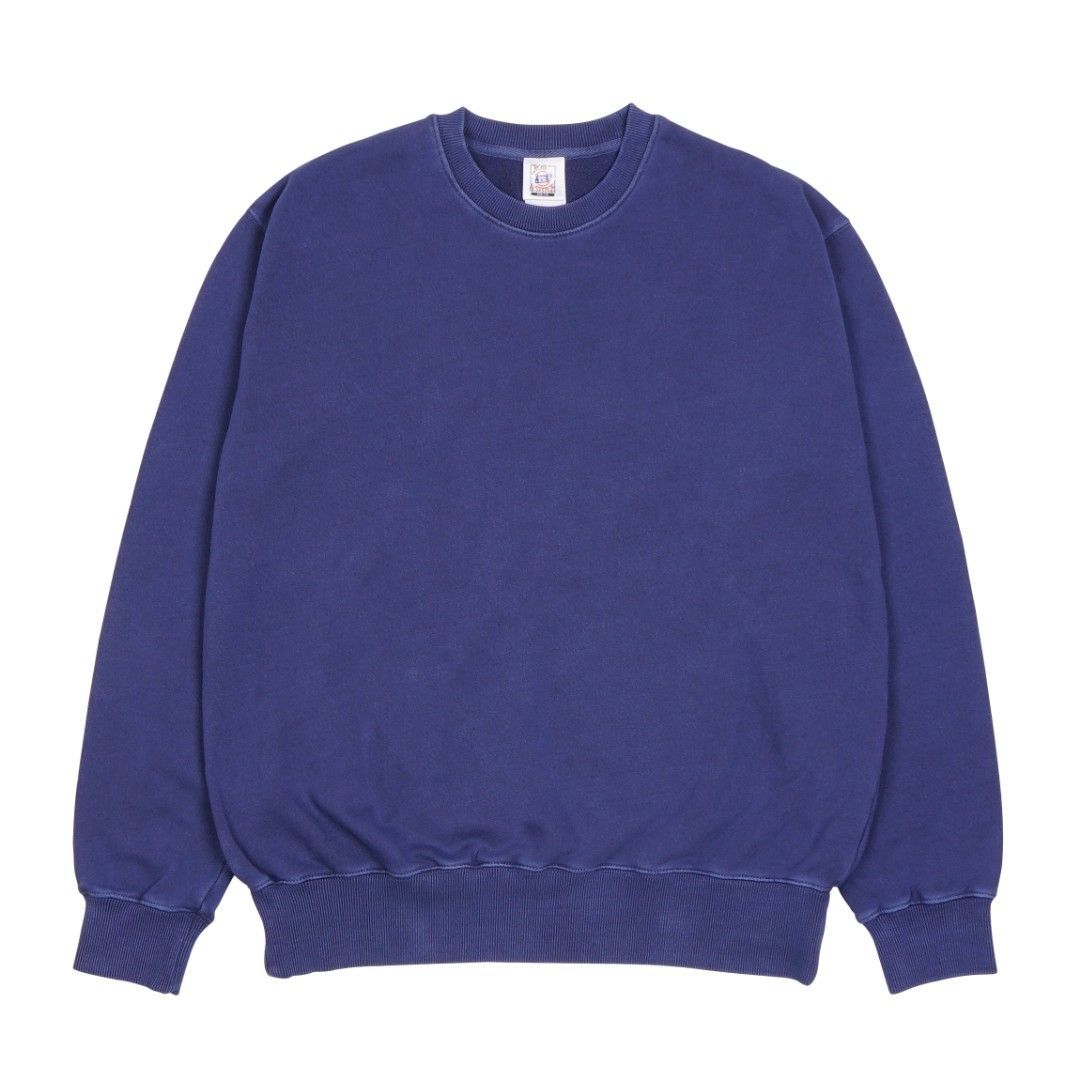 CROSS u0026 STITCH ピグメント スウェット シャツ ユニセックス 無地 トレーナー