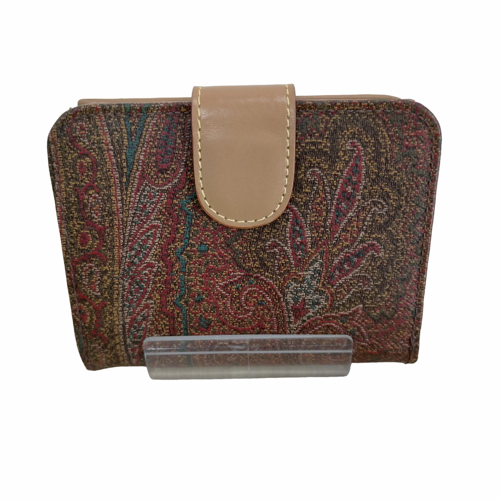 エトロ ETRO ペイズリー柄 ラウンドジップ二つ折り財布