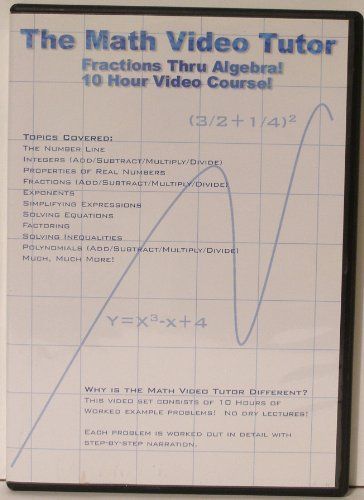 【】Math Video Tutor: Fractions Thru Algebra [DVD]