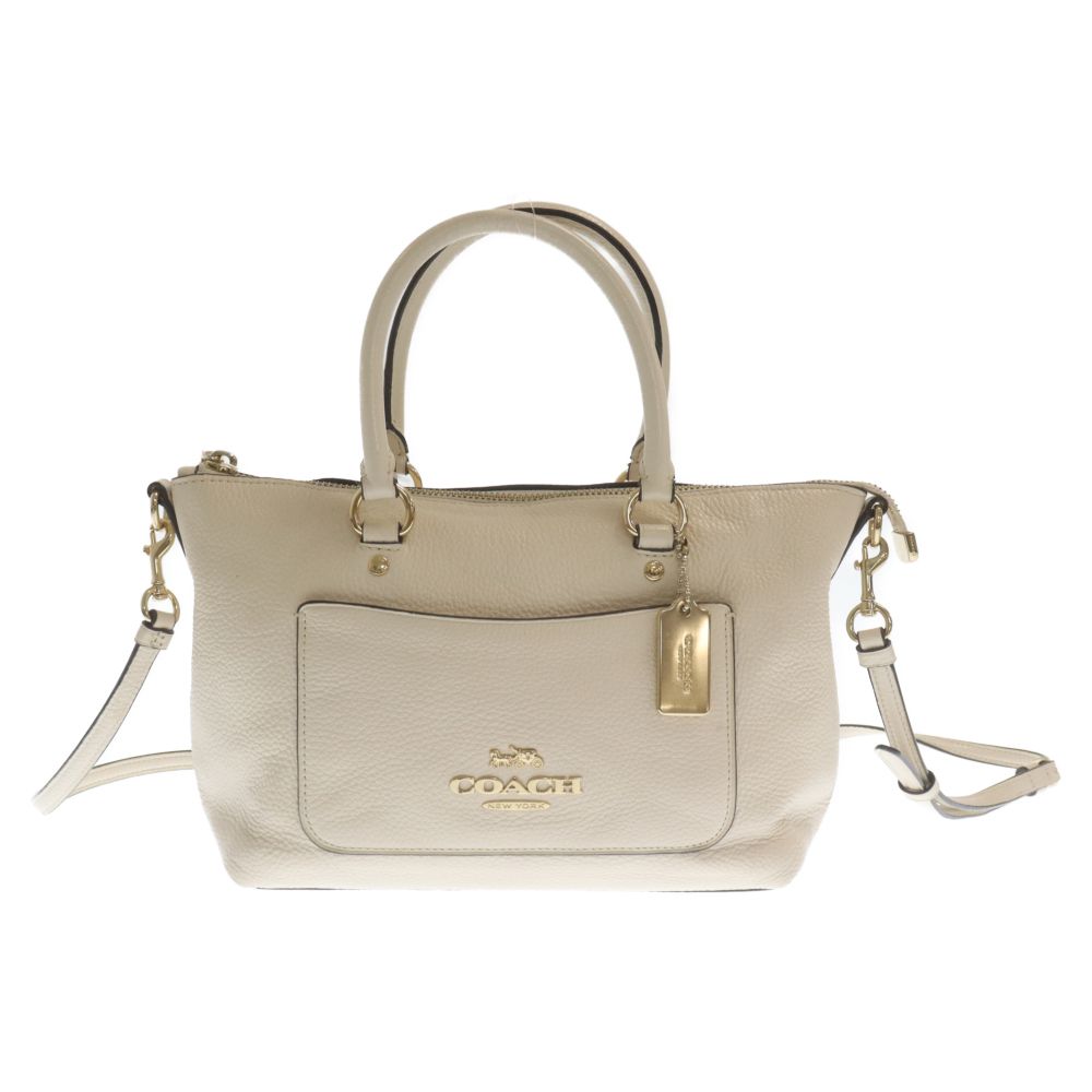 COACH (コーチ) ミニエマ サッチェル レザー 2WAYショルダーバッグ