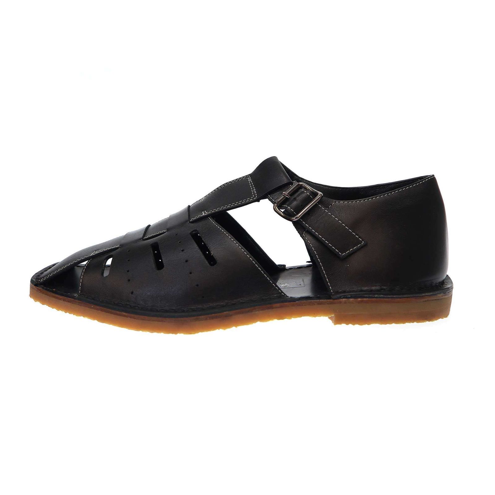 LEMAIRE ルメール 20SS レザーストラップグルカサンダル ブラック 42 