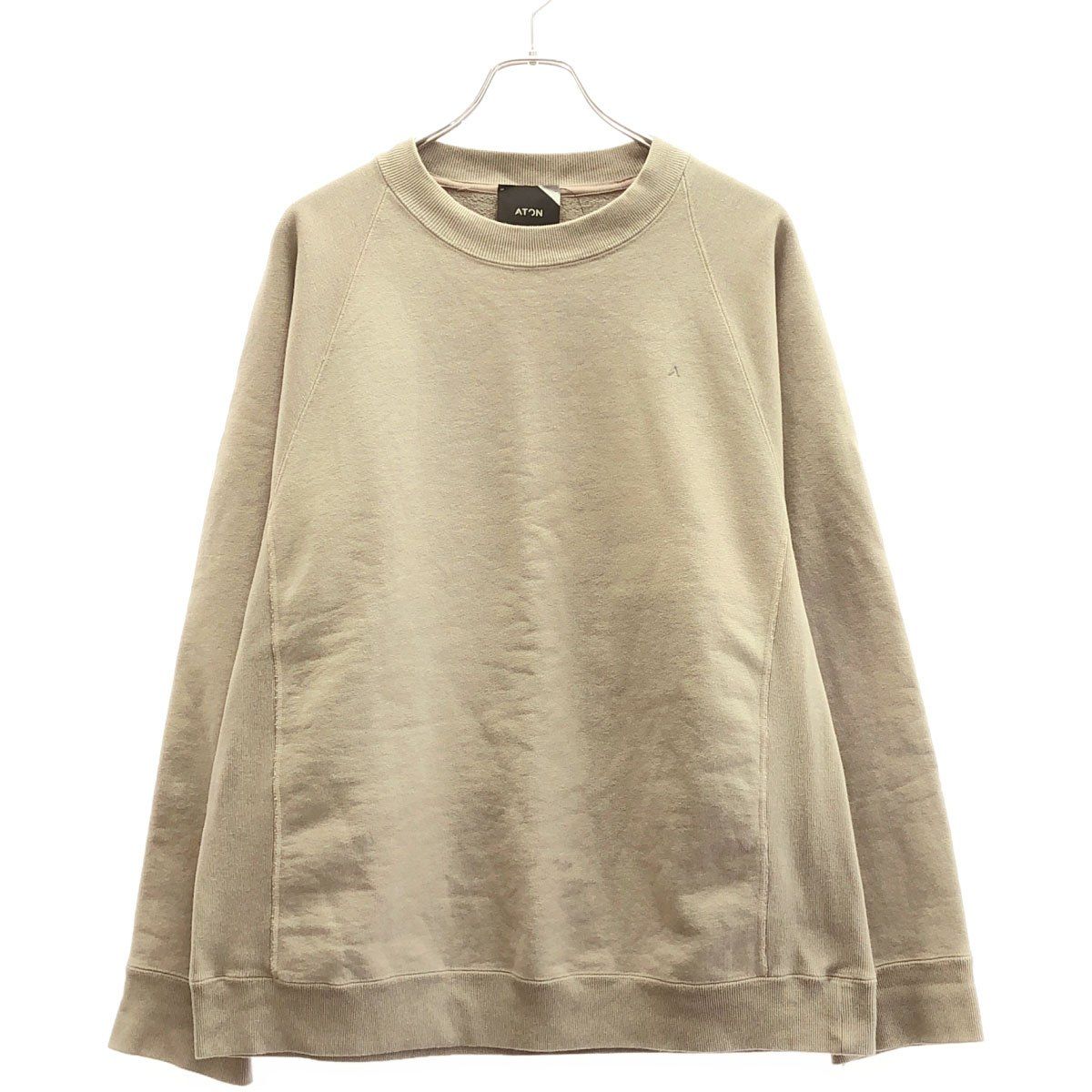 ATON エイトン NATURAL DYE URAKE CREWNECKPULLOVER ナチュラルダイ 