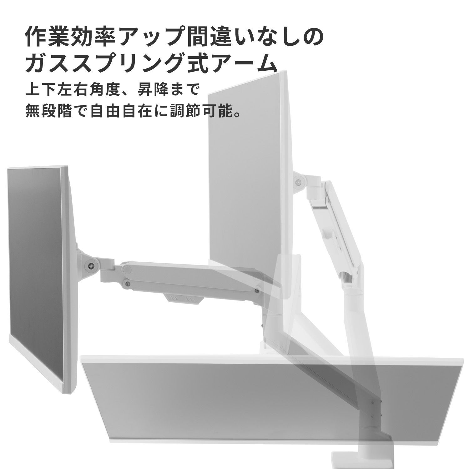 Pixio ピクシオ PS1D Wave Yellow モニターアーム デュアル CHRISTIANNAURATH_COM_BR