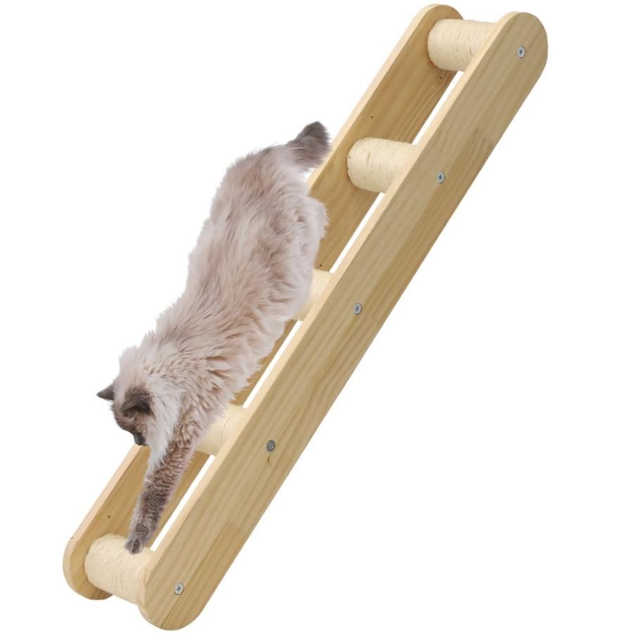 キャットウォーク 木製 吊り橋 DIY キャットタワー ステップ 屋内