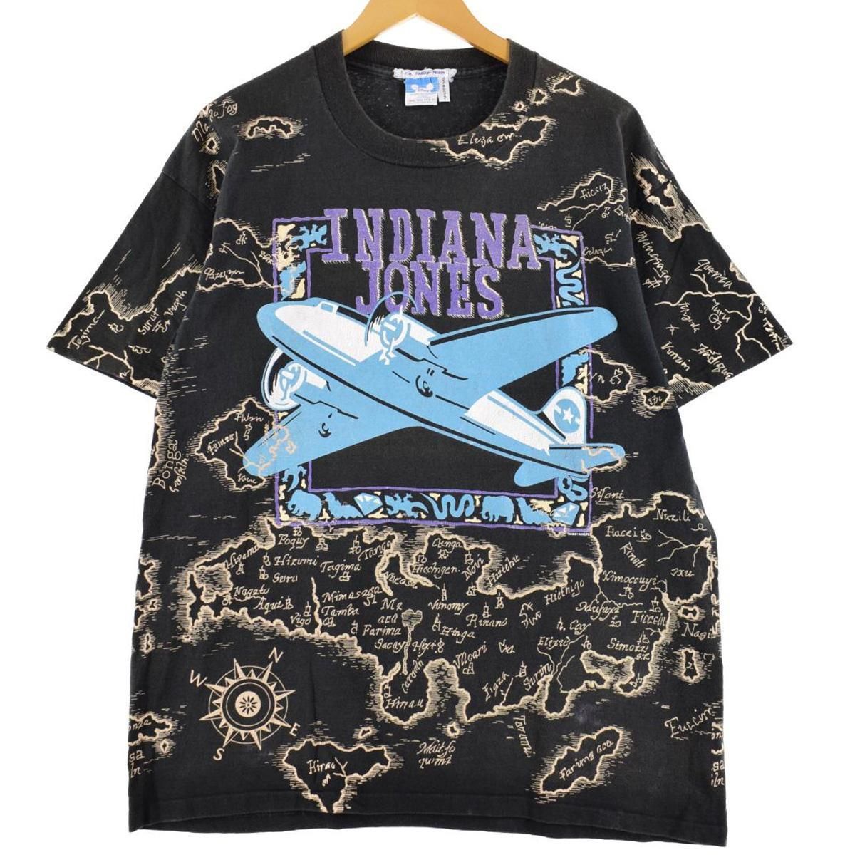 80s インディージョーンズ USA製 総柄 ヴィンテージ Tシャツ 80s インディージョーンズ USA製 総柄 ヴィンテージ Tシャツ