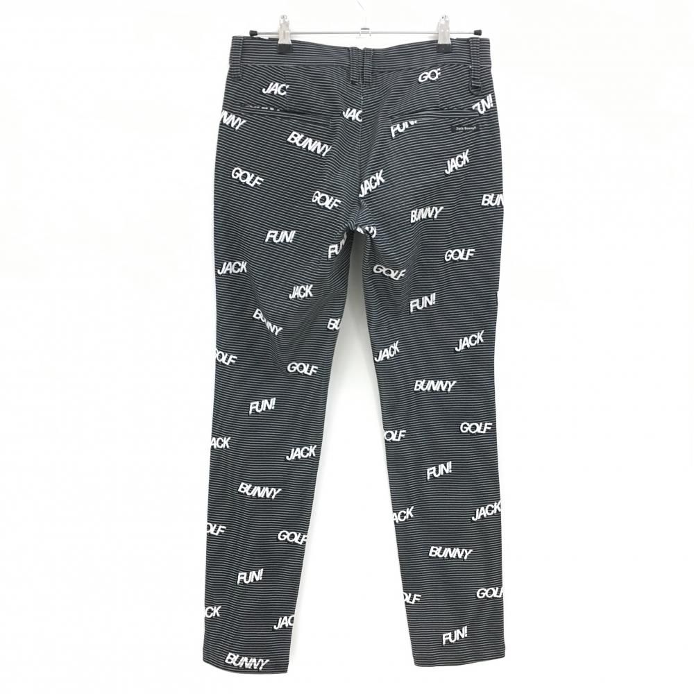 新品タグ付き】Jack Bunny!! ジャックバニー メンズ総柄 ロゴパンツ