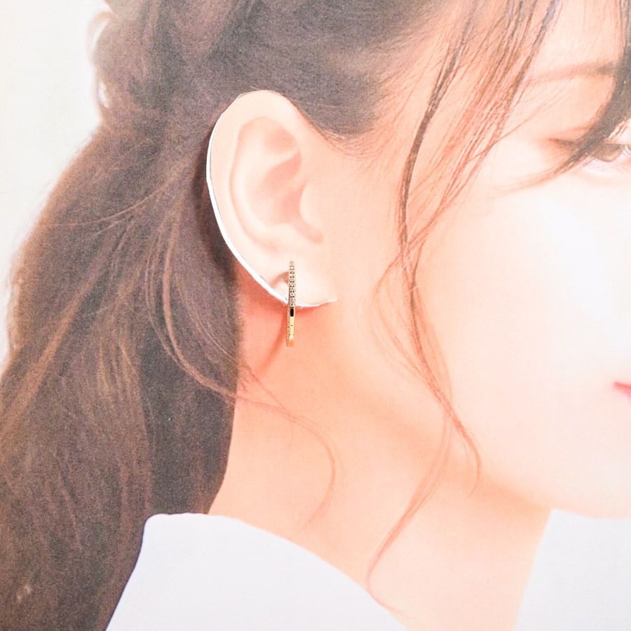 22k 1Pダイヤピアス ノーブランド ノーブランド 22k1pダイヤ ピアス