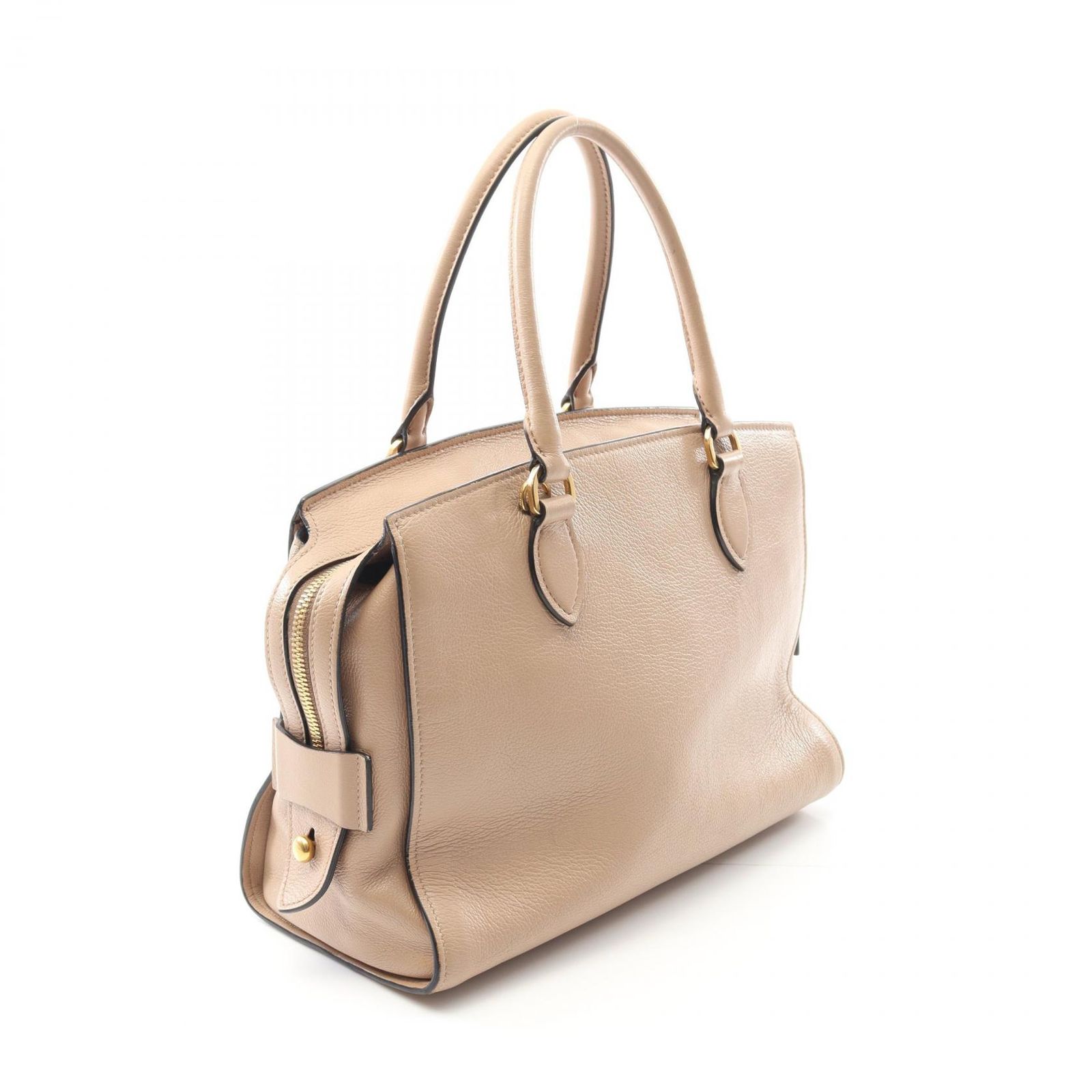 プラダ PRADA ハンドバッグ 1BA164 ピンクベージュ レザー 2wayトート 