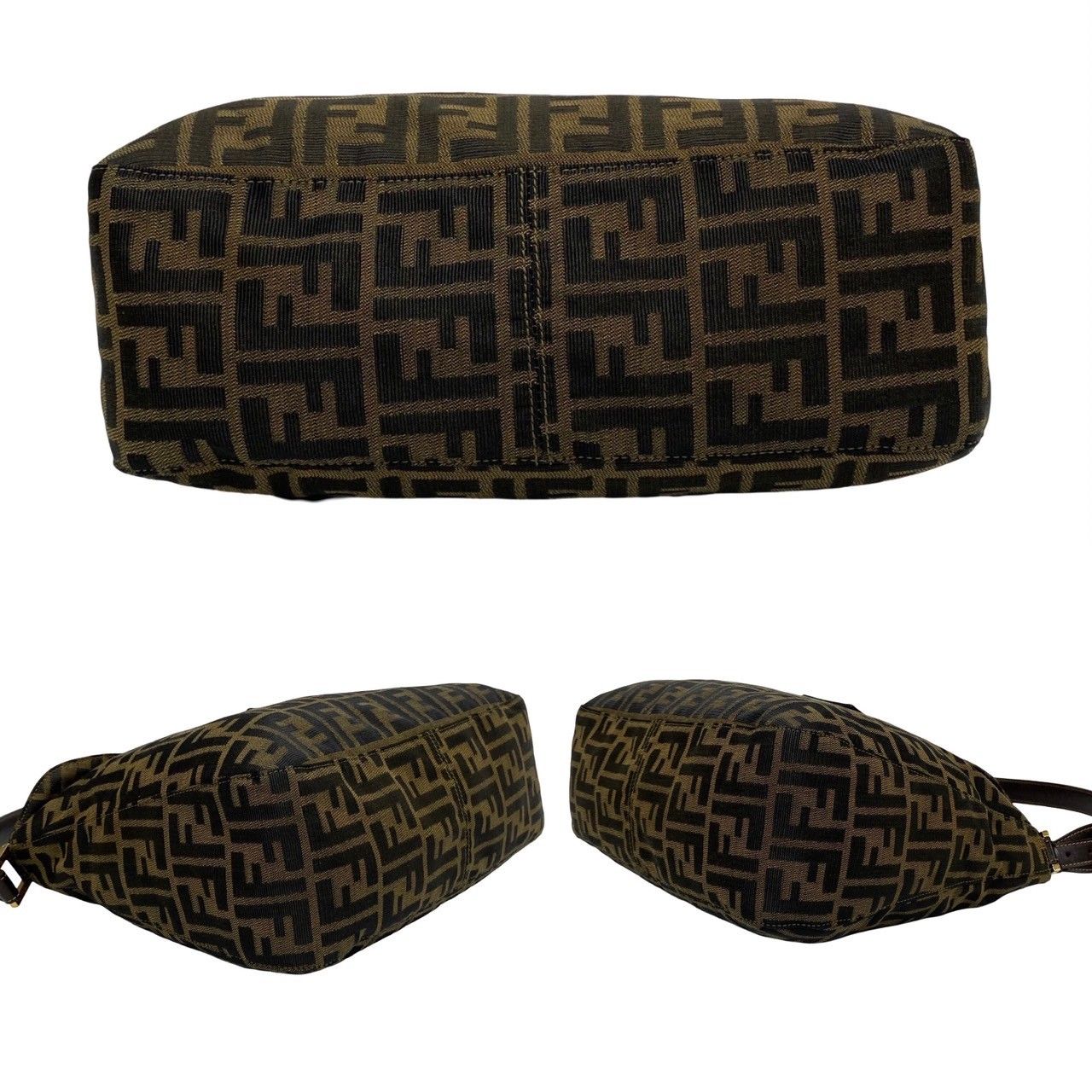 極美品 FENDI マンマバケット ズッカ FF ミニバッグ アクセサリーポーチ FENDI - FENDI フェンディ ズッカ マンマバケット 2WAYバッグ