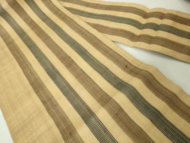 平和屋本店■希少　夏物　人間国宝　平良敏子　喜如嘉の芭蕉布　九寸名古屋帯　手結い　手織　間道　証紙付き　逸品　未使用　DZAA4005kh5 楽天市場】平和屋本店□希少 夏物 人間国宝 平良敏子 喜如嘉の芭蕉布