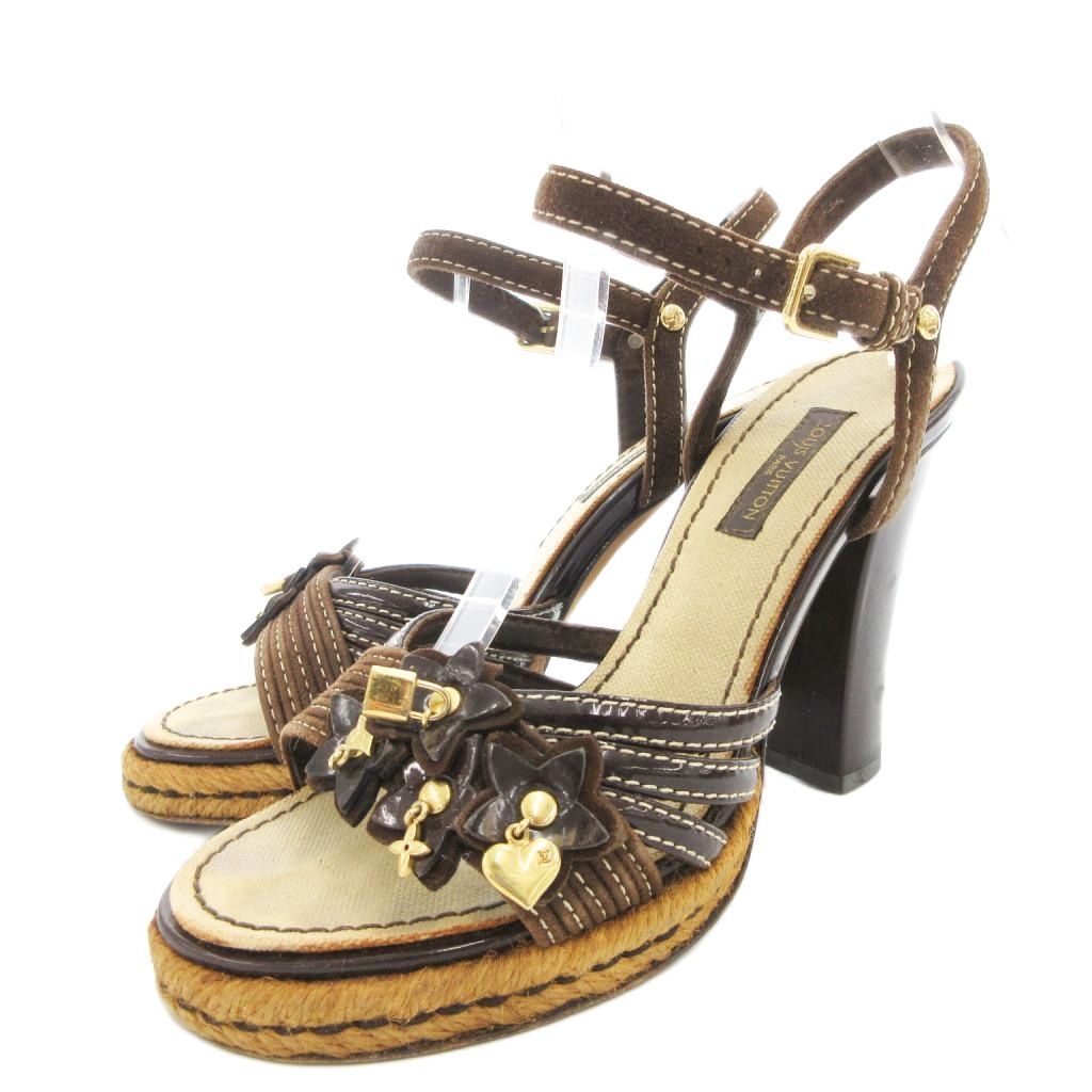 LOUIS VUITTON ルイヴィトン　ゴールドサンダル　美品 7008_0.jpg