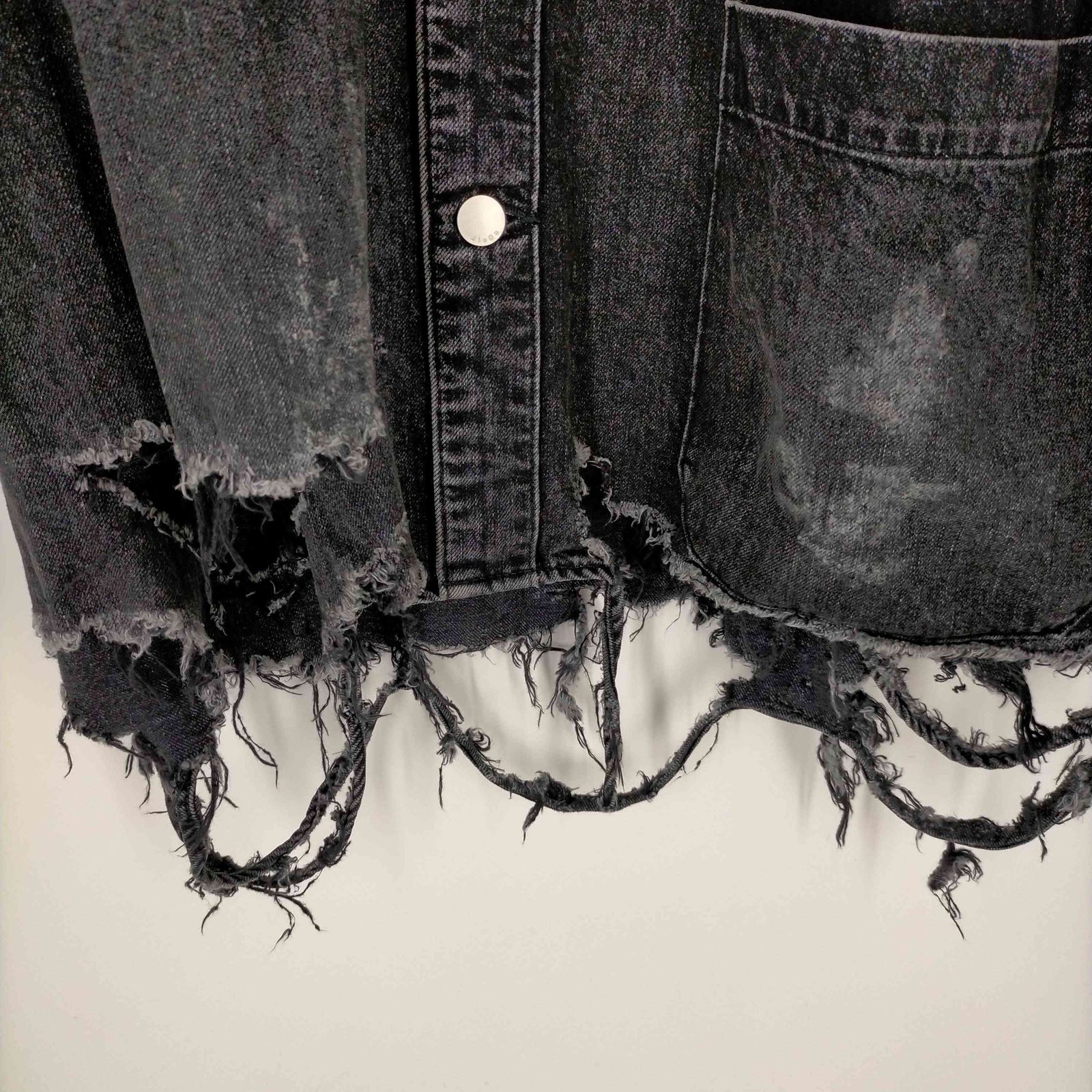 ジエダ Jieda 23SS DAMAGE OVER DENIM SHIRT メンズ 1 - メルカリ