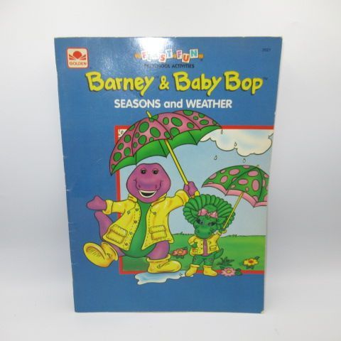 1993年☆90's☆Barney☆バーニー☆恐竜☆カラーリングブック☆本