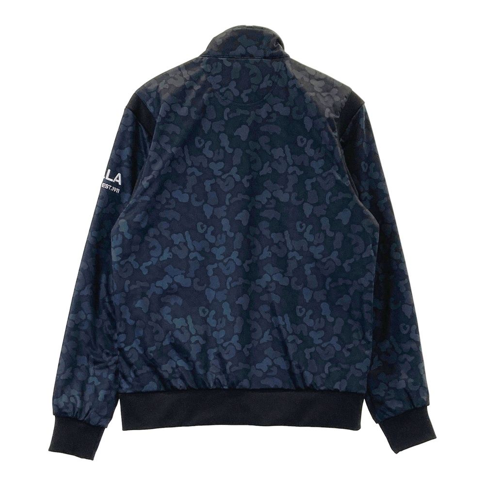 新品 FILA GOLF フィラ ゴルフ ダウン ベスト 柄 ブラック 3L FILA