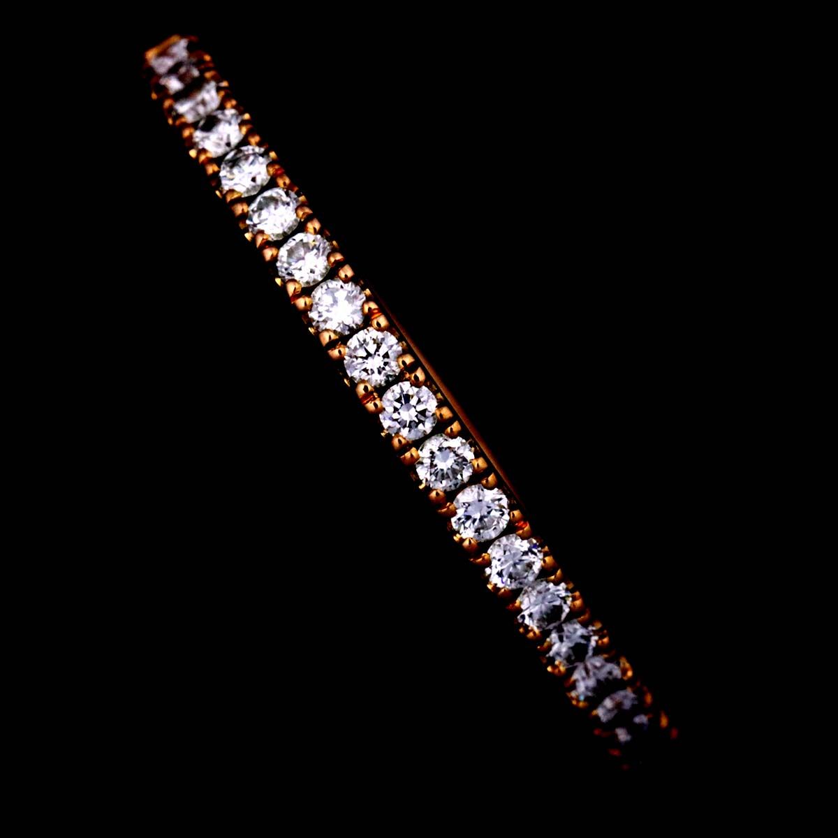 アーカー AHKAH 8号 リング ダイヤ 0.16ct K18 PG ピンク