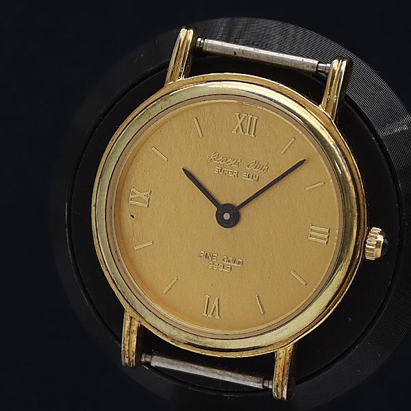 Regent Club FINE GOLD 999.9 DIAL RC-104 QZ ゴールド文字盤