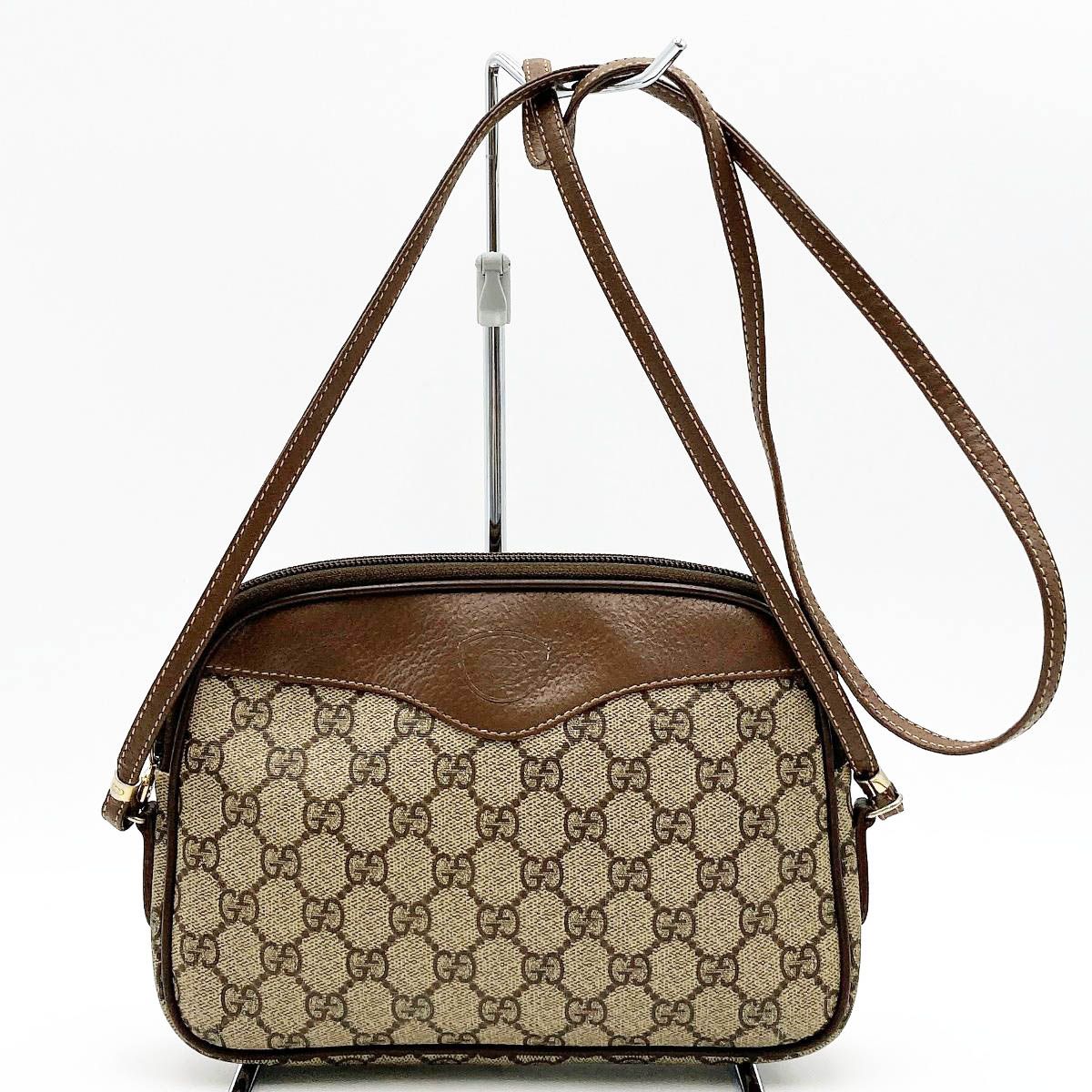 GUCCI グッチ オールドグッチ ショルダーバッグ 斜め掛け バッグ ブラウン GGスプリーム レディース ビンテージ 007 14 6428 USED 【中古】 GUCCI グッチ オールドグッチ ショルダーバッグ 斜め掛け バッグ
