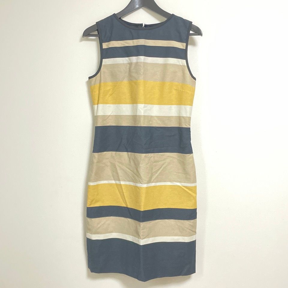 213604】HOBBS LONDON ホッブス ロンドン ボーダーワンピース