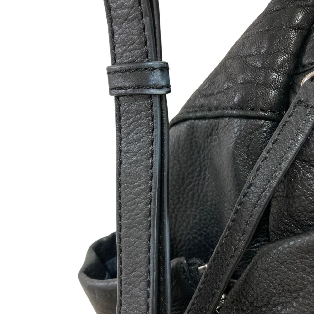 E54美品◆ディーゼル 本革：レザー/LE-MHONIC◆リュック/バックパック 美品 DIESEL ディーゼル LE-MHONIC レザー ジップデザイン