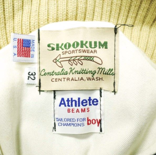 良品 BEAMS×SKOOKUM ビームスボーイ スクーカム スタジャン 32 SKOOKUM x BEAMS BOY スクーカム ビームスボーイ 別注 アメリカ