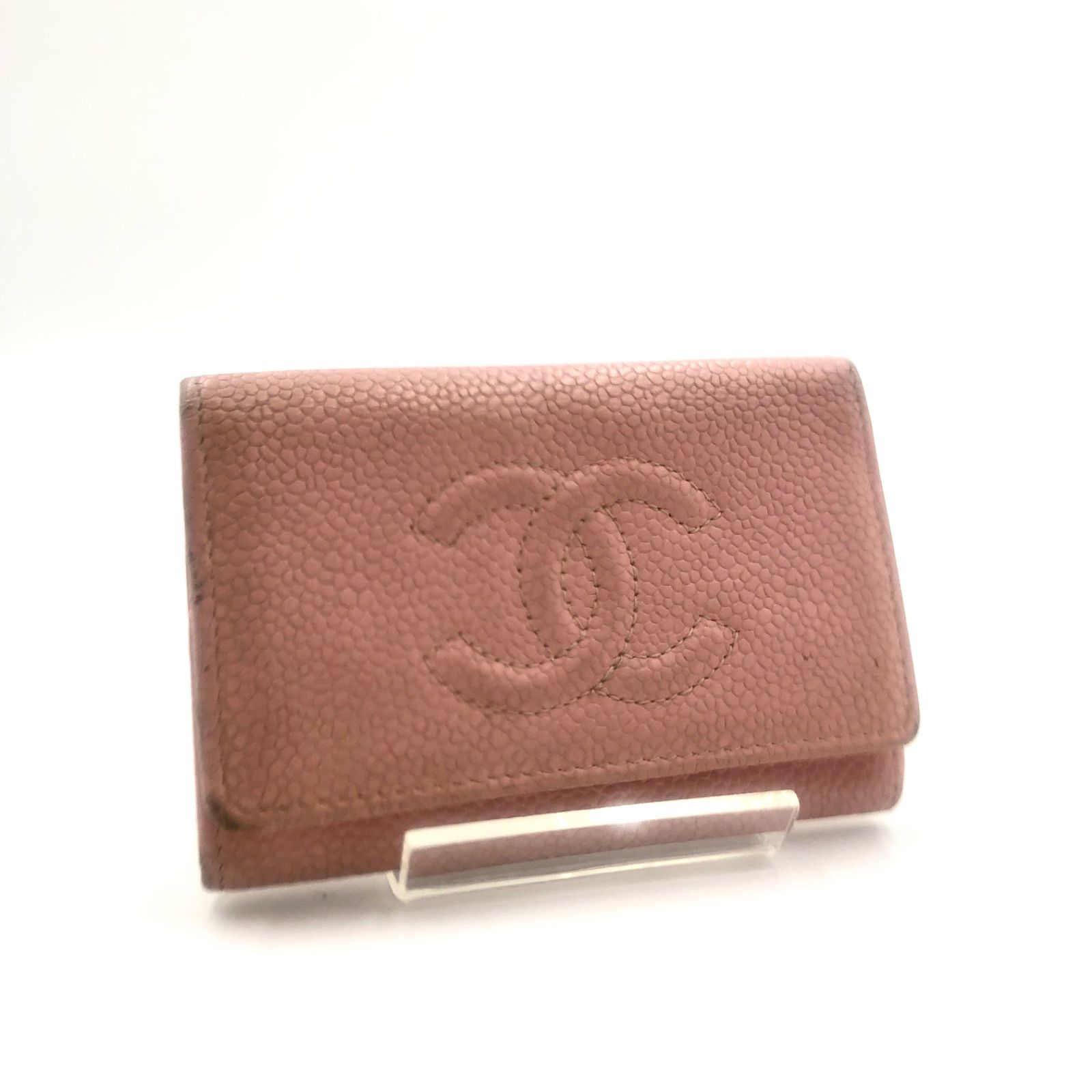 CHANEL シャネル キャビアスキン キーケース 6連(キー金具3つ欠