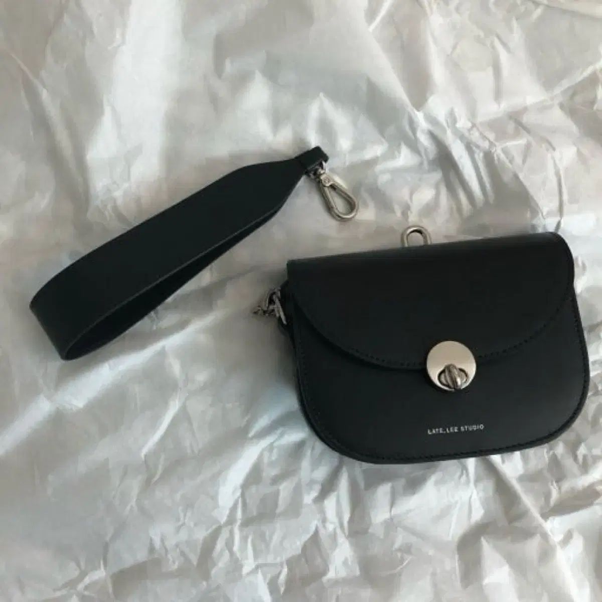 レイツリー studio ミニサドルバッグ チェーン ブラック