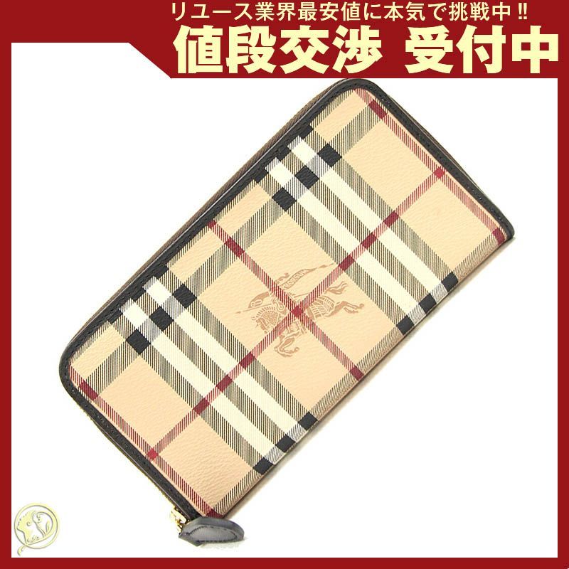 BURBERRY バーバリー 長財布 ラウンドジップ ノバチェック 品薄 希少