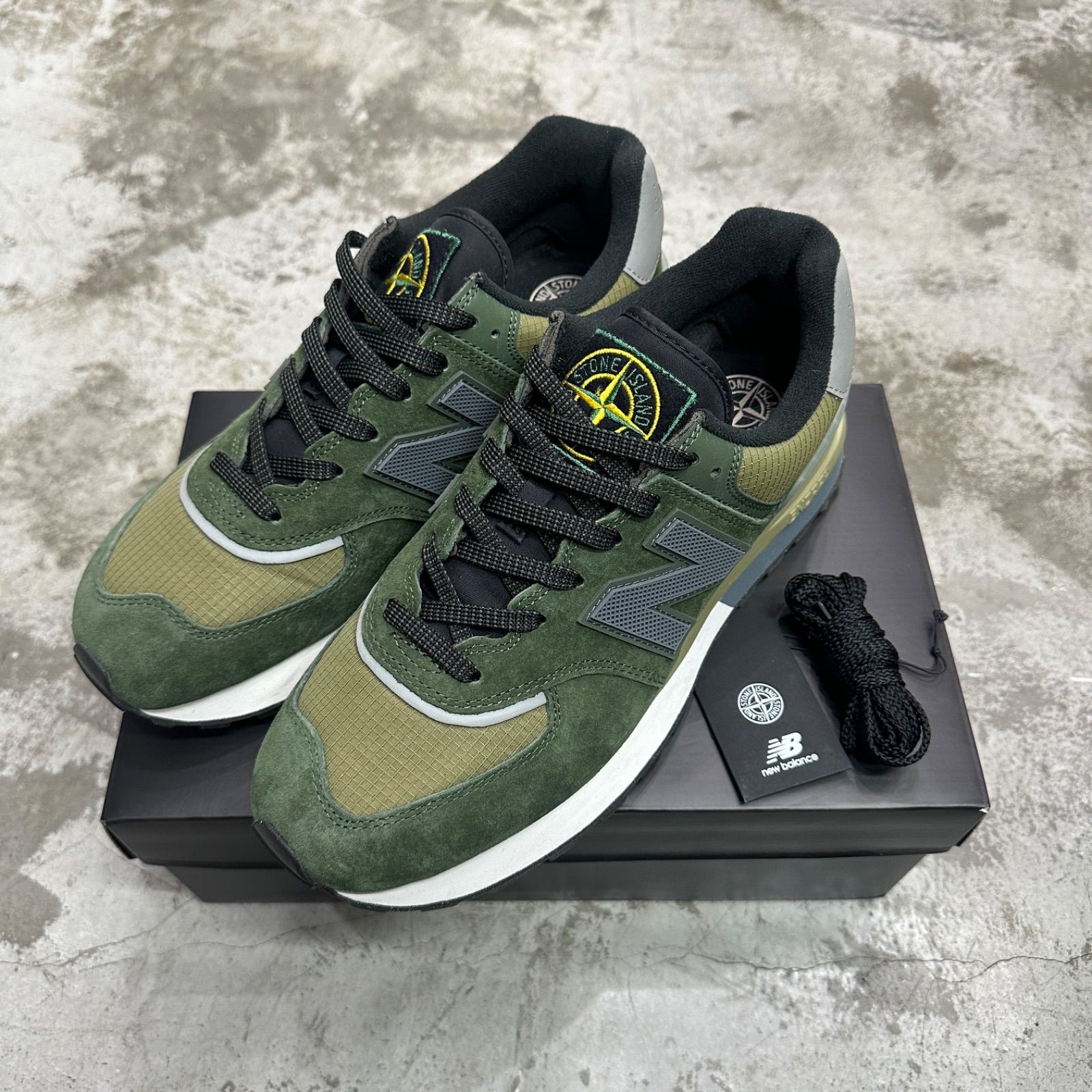 新品未使用 25cm 574 ストーンアイランド×ニューバランス ニューバランス×ストーンアイランドがコラボ！ 「574 Legacy」を
