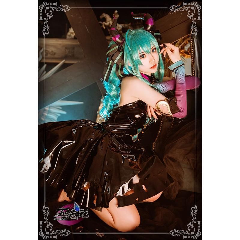新発売 火花 ボーカロイド コスプレ 初音ミク 小悪魔 衣装 尻尾