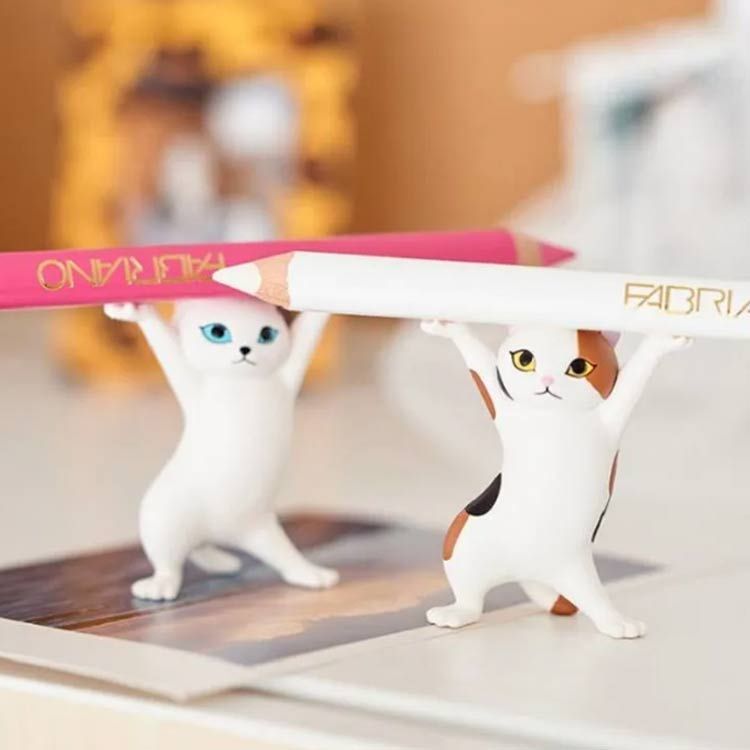 5個セット ネコ 猫のペン立て ぺんおき 猫の置物 モデル ペンホルダー ヘッドフォンホルダー かわいい 手作り おしゃれ 癒しグッズ ダンス猫グッズ 手工芸品 送料無料#mjx2065