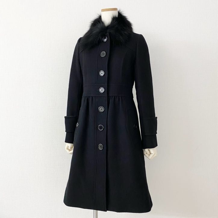4i4 BURBERRY BLUE LABEL バーバリー ブルーレーベル ファー付き