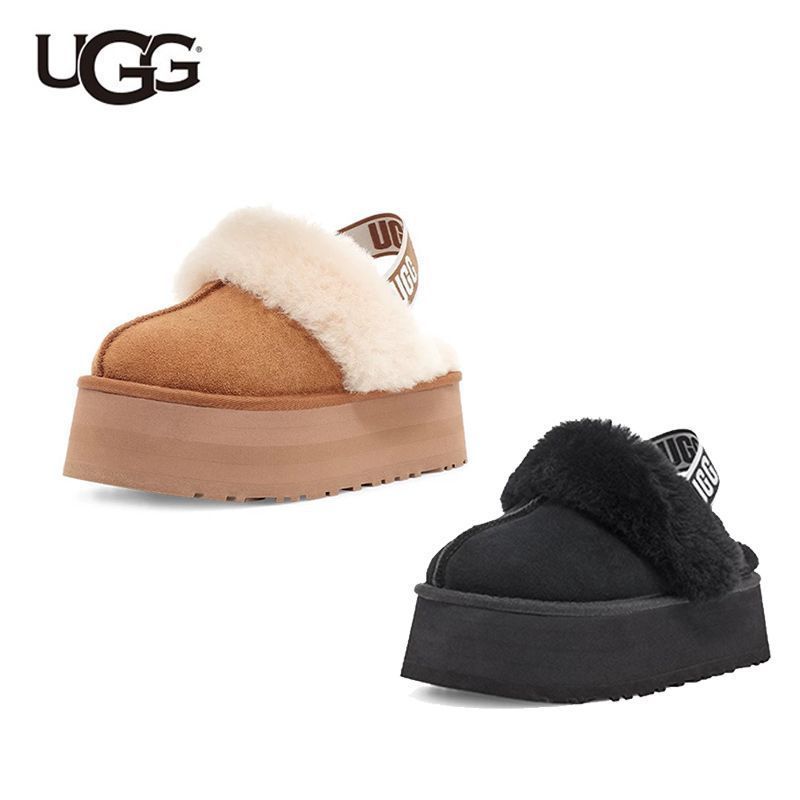 楽天市場】【shoes15】UGG ファンケット 厚底 スリッポン BLACK CHE