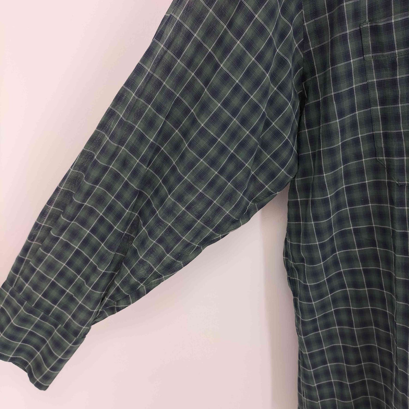 スピックアンドスパン Spick and Span コットンボイルチェックシャツ