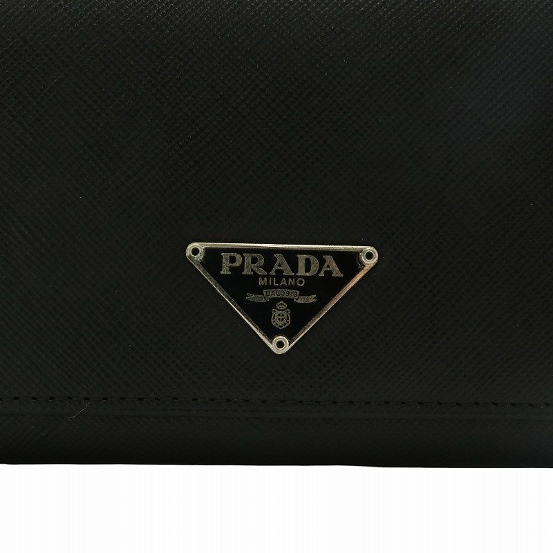 プラダ PRADA 長財布 二つ折り サフィアーノレザー ロゴ 三角