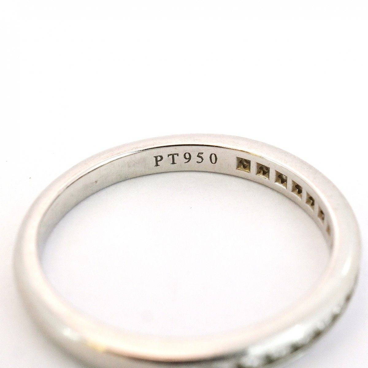 5jhb0474】ティファニー リング チャネルセッティング ハーフ  