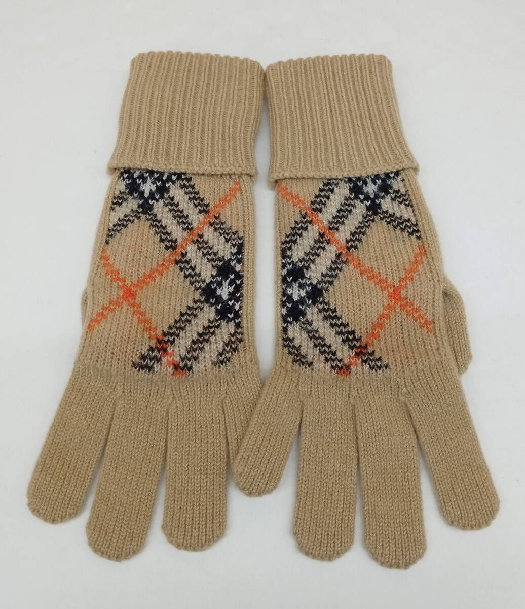 BURBERRY バーバリー 手袋 チェック ベージュ 冬