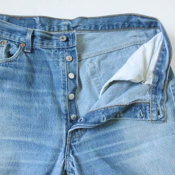 1992年製 USA製 リーバイス 501 激ヒゲ ジーンズ 実寸W35 L35  美アタリ 90s デニム ジーパン アメリカ製 ビンテージ D151-21-0019ZVN