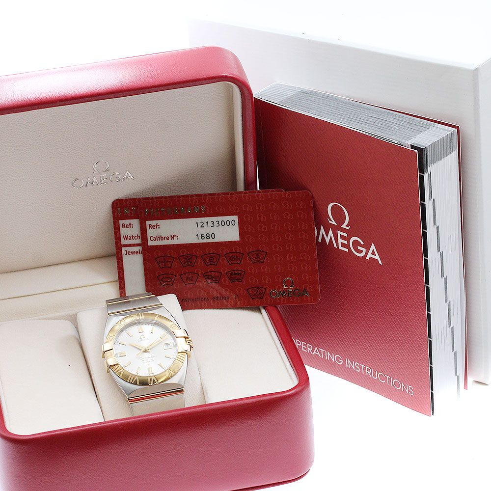 オメガ OMEGA 1213 30 コンステレーション ダブルイーグル パーペチュアルカレンダー クォーツ メンズ 箱 保証書付き_911684