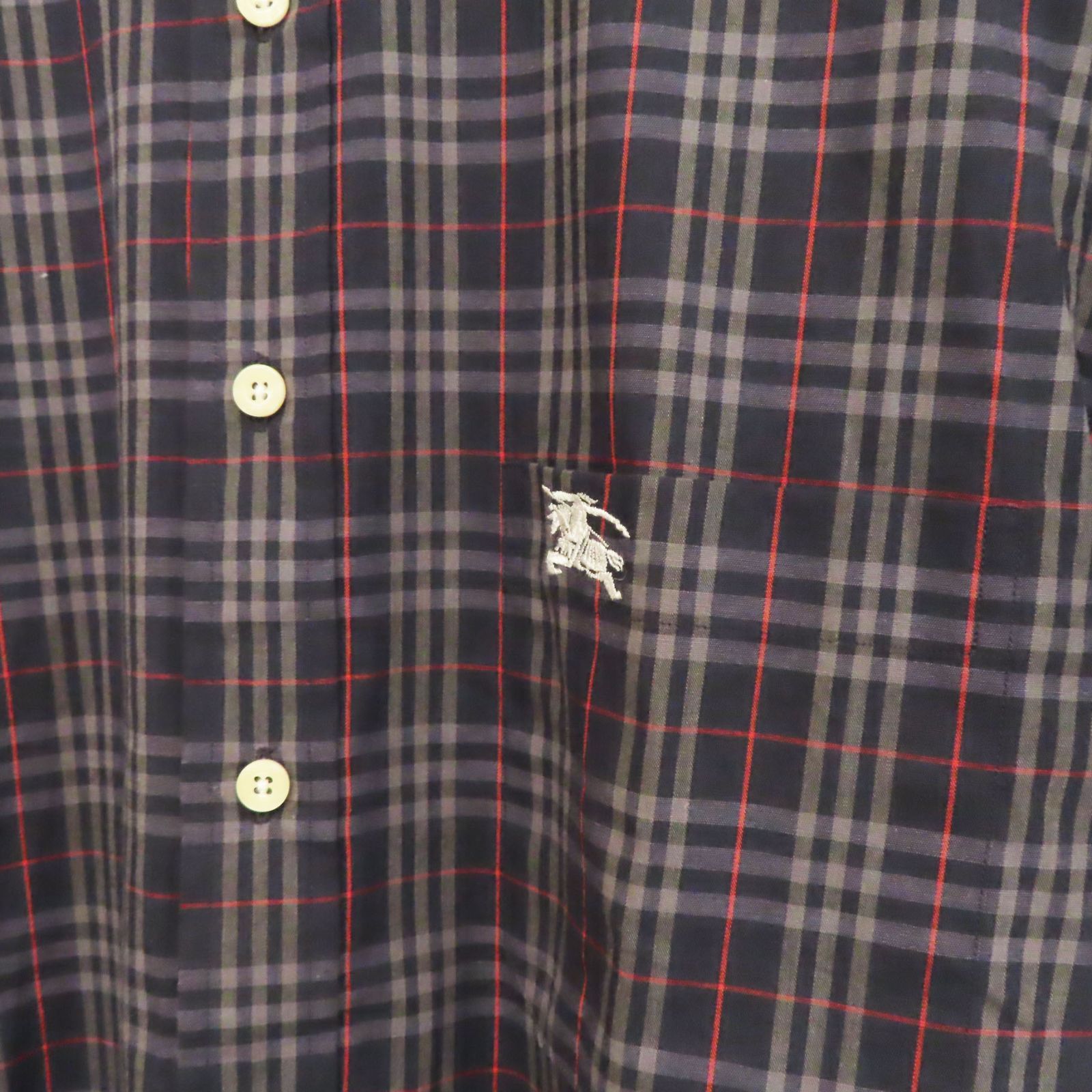 11398 美品 BURBERRY バーバリー ノバチェック柄 ホースロゴ刺繍