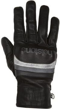 Helstons Bora Hiver Leather Black Grey Motorcycle Gloves T12 | 2020027_NGR_T12