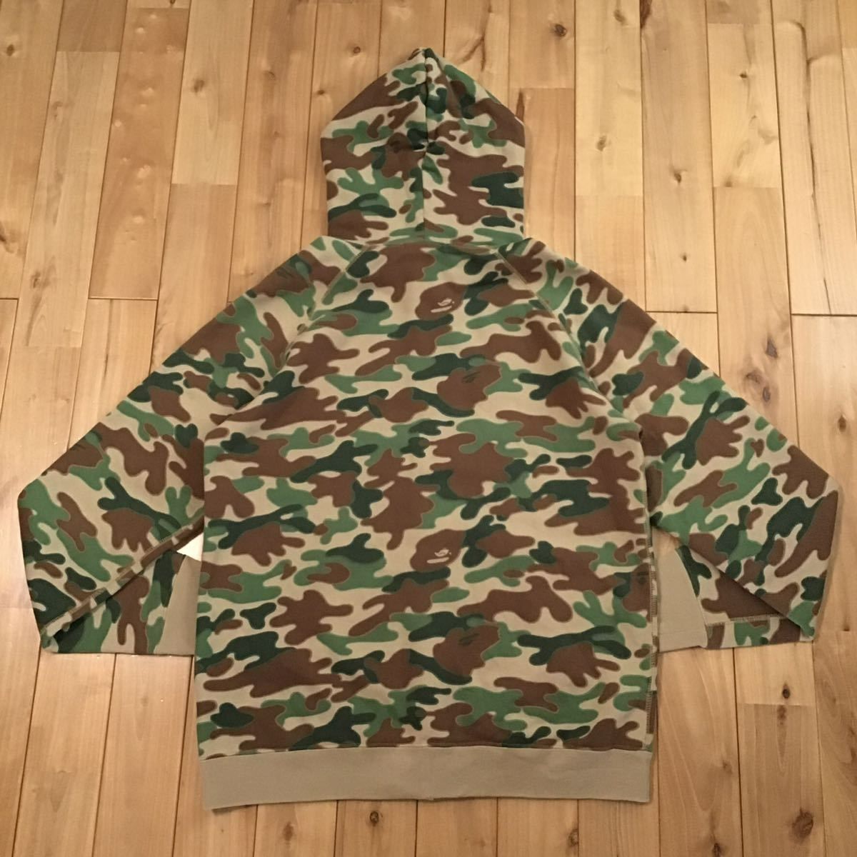 Puzzle camo フルジップ パーカー Lサイズ a bathing ape BAPE full 