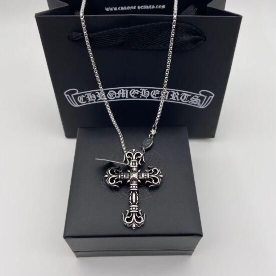 クロムハーツ Chrome Hearts クロス ネックレス シルバー