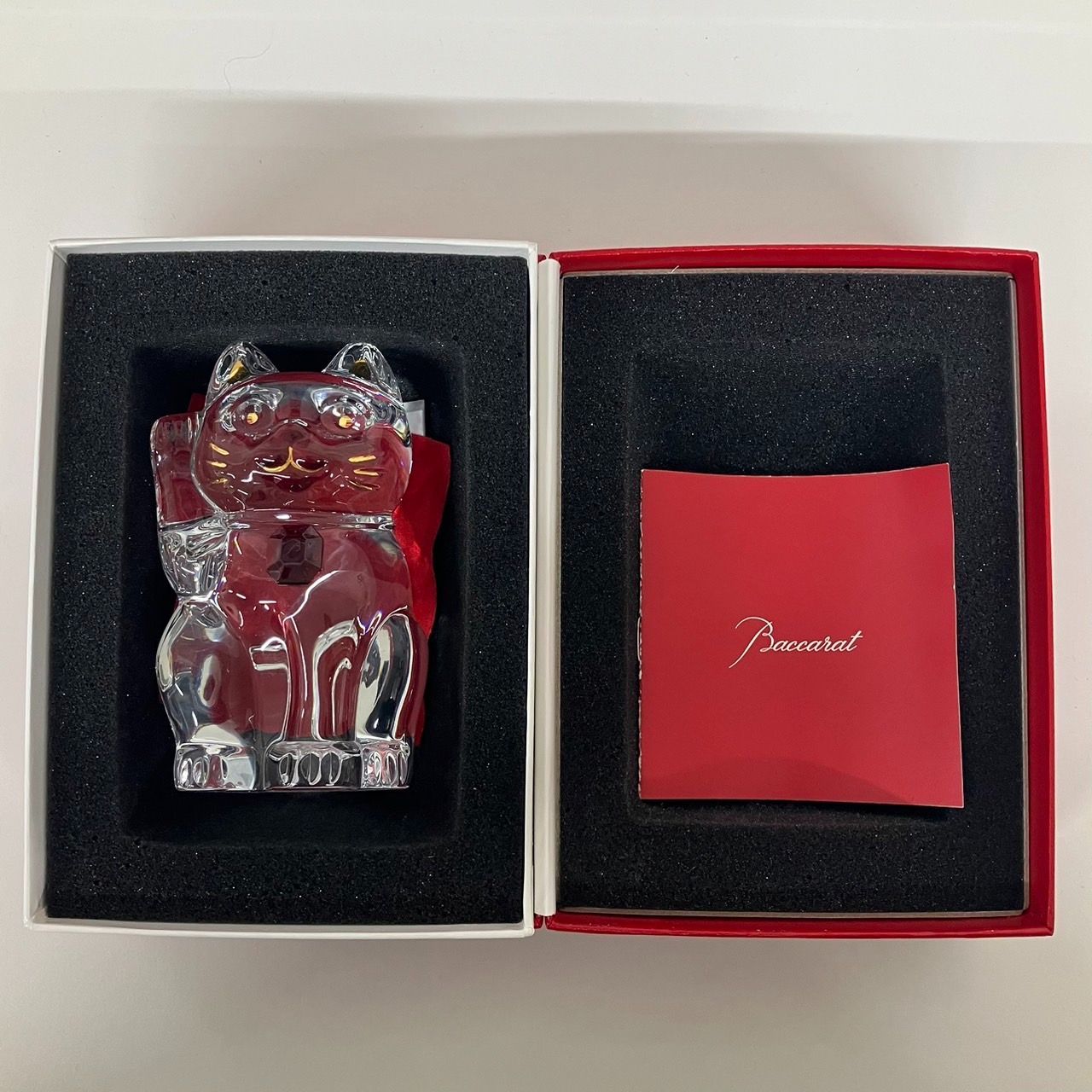 Baccarat (バカラ) 招き猫オブジェ ファウナクリストポリス