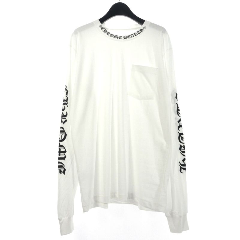 クロムハーツ CHROME HEARTS Neck Logo Long Sleeve Tee クロムハーツ CHROME HEARTS Neck Logo Long Sleeve Tee