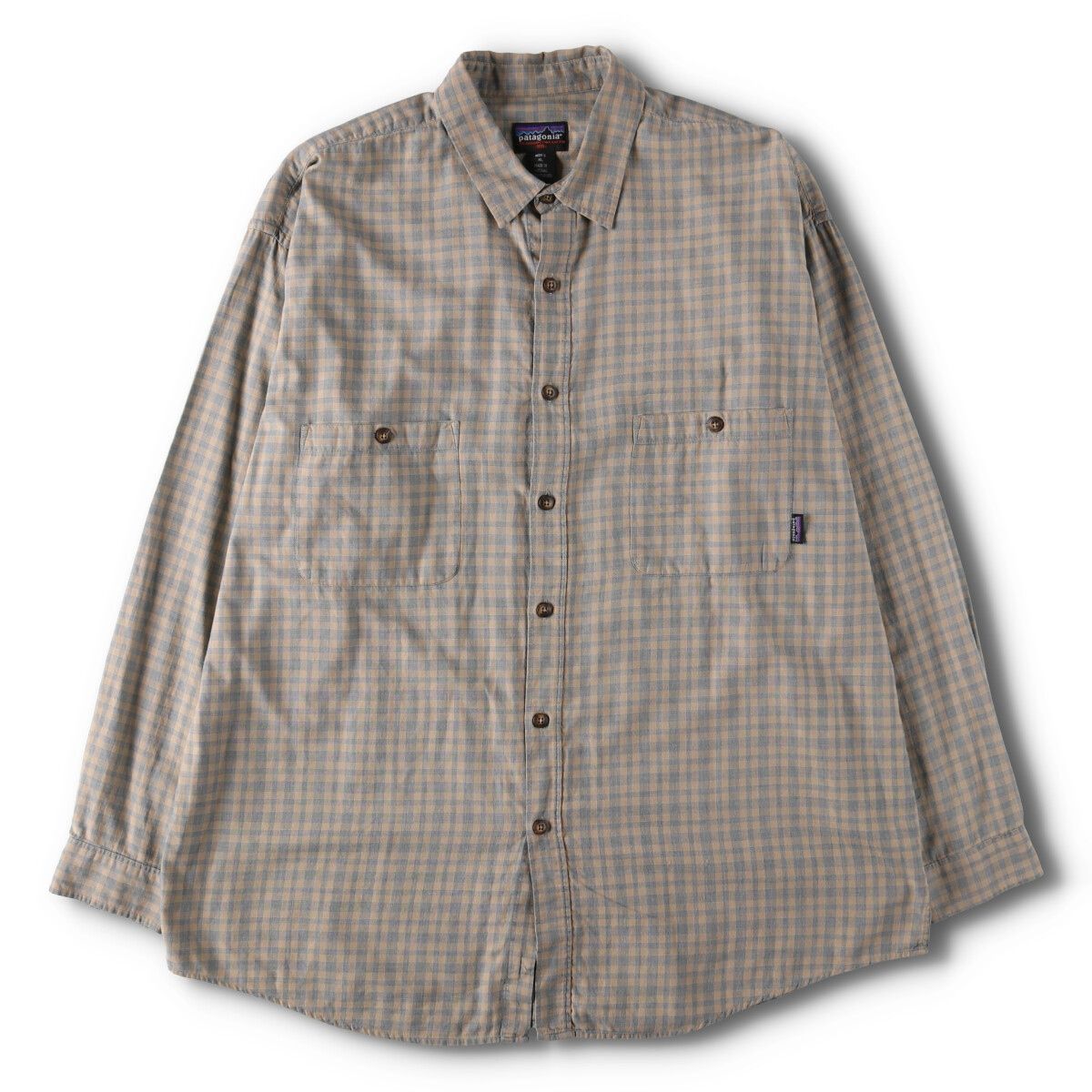 古着 90年代 パタゴニア Patagonia チェック柄 長袖 コットンシャツ